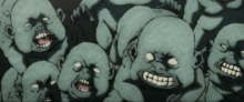 Yuta and Rika fighting Geto's curses (Anime)