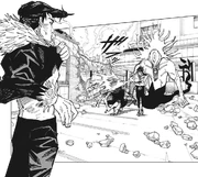 Yuta exorcised Kurourushi's offspring.