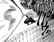 Jogo attacking Satoru again.