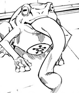 Toad after attacking the curse user.