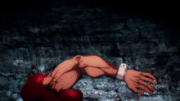 Nobara uses Straw Doll Technique on Eso's severed arm.