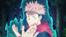 Yuji understanding how to flow his cursed energy (Anime)