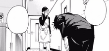 Megumi apologizes to Tadashi's mother