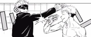 Satoru high fives Yuji