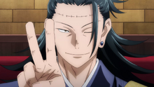 Geto explains the two conditions for war (Anime)