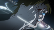 Toji punches Ino after taking off his mask.