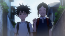 Megumi and Tsumiki as kids (Anime)