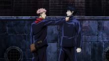 Yuji and Megumi disagree about saving Tadashi