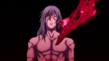 Mahito slashed by Sukuna (Anime)
