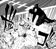 Ino uses Ratio Technique on Sukuna through Nanami's cursed tool.