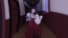 Satoru using Blue to destroy the mansion (Anime)