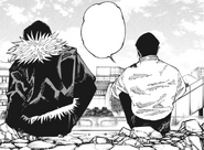 Ryu listening to Yuta explain why he's blessed.