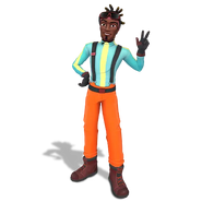 AJ is a professional snowboarder. Cool and carefree, he deals with problems in one way; he cruises through life as he cruises down the mountainside.