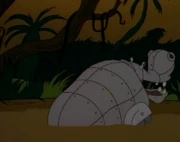 The mechanical Hippo sinks in Quicksand.