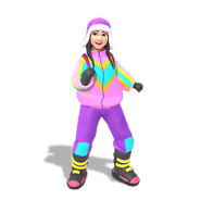 A little bundle of joy, it’s Yuki’s first time on the slopes, and she couldn’t be more excited. You can hardly miss the bright neon pink coat as she whooshes by, perhaps a little too fast!