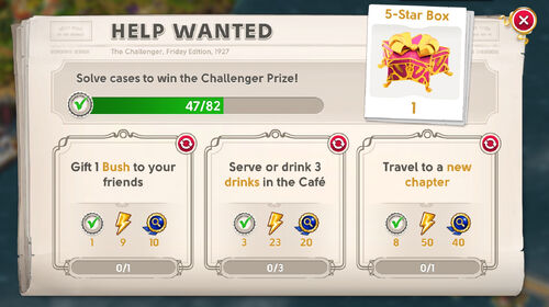 Help Wanted screen