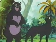 Baloo and Bagheera (Jungle Book Shōnen Mowgli)