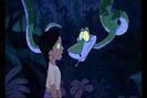 Shanti is looking at Kaa the Pyhton's eyes