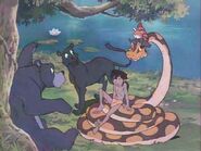 Mowgli, Kaa, Kichi, Baloo and Bagheera