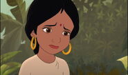 Shanti is very sad for what Mowgli did to her