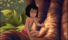 Mowgli feels sad Shanti and Ranjan left him. 