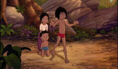 Mowgli is trying to save Shanti and Ranjan