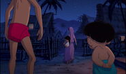 Mowgli and Ranjan are both watching Shanti leave with her mother
