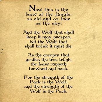 law of the jungle rudyard kipling