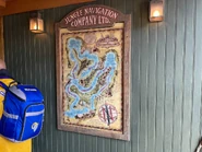 A map of the Rivers of Adventure with a compass showing the delta's geography