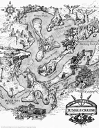 Territory marked on a map