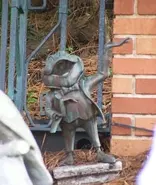 Toad's tomb outside the Haunted Mansion