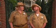 A web video of two skippers at the Haunted Mansion