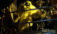 The yeti animatronic in Guardians of the Galaxy - Mission: BREAKOUT!