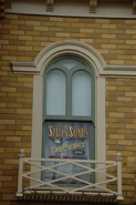Bill Sullivan's Main Street window, referencing the Jungle Cruise.