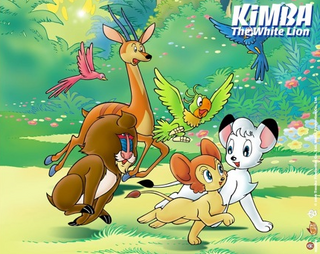 Left to right: Dan'l Baboon, Bucky, Pauly Cracker, Kitty and Kimba (1966 series)