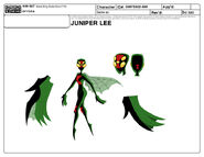 Spydra Boomfist series hero or villain introduced in the episode as a cameo on TV. Art by Mike Kunkel, Millet Henson and Ray Leong.