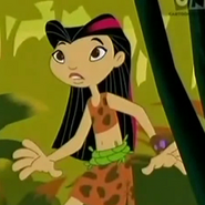 June of the Jungle consists of a leopard skin top and loin cloth. With a vine belt.