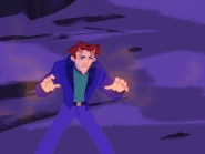 A GIF of Taylor Evermore throwing a fireball.