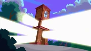 The clock tower activated by Time wraiths.