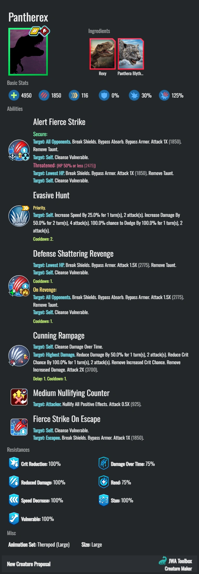 Pantherex | Jurassic Wolrd Games Wiki | Fandom