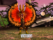 A victorious level 40 Dilophosaurus