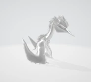 .fbx model after exporting from Noesis. Note the shiny look and lack of texture.