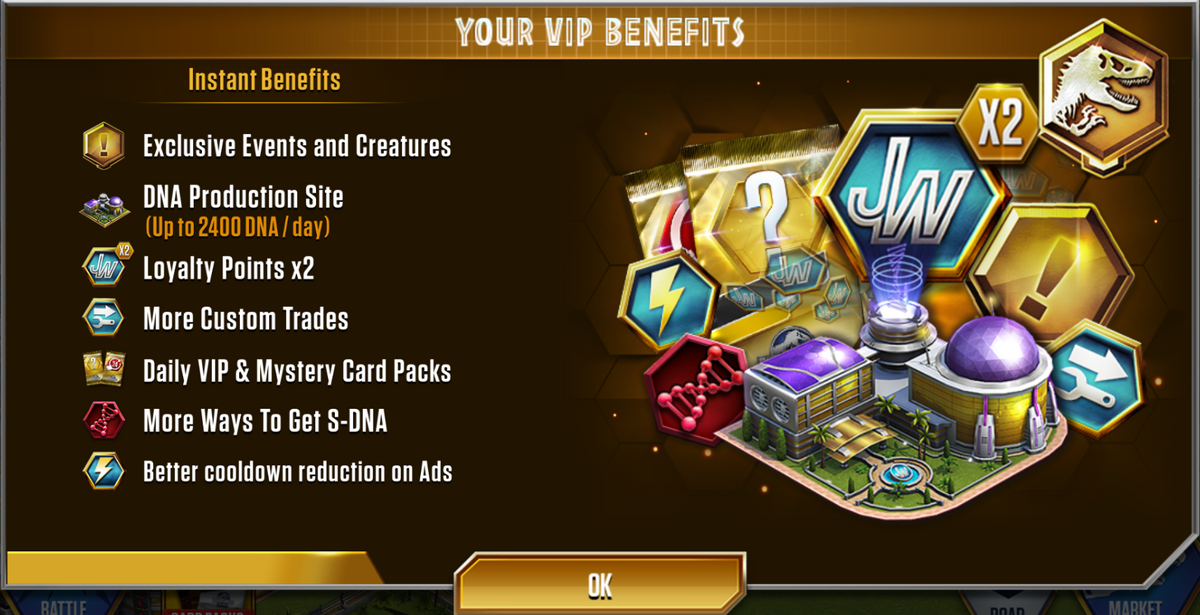 Orthacanthus VIP Pack, Jurassic World: The Game Wiki