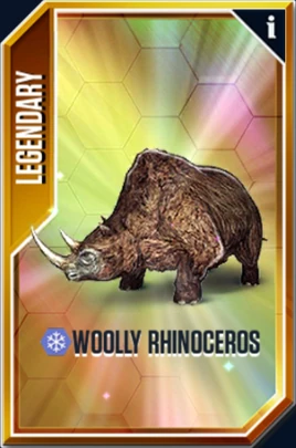 Woolly Rhinoceros Card