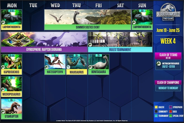 Weekly Events