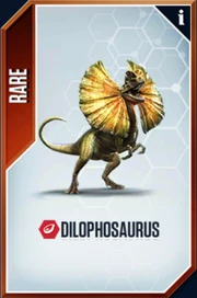 Dilophosaurus Card