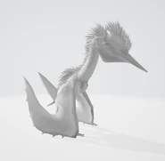 .obj model after exporting from Blender. Note the dull look and lack of texture.