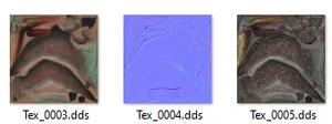 Example of a creature' textures