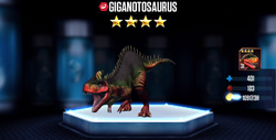 Giganotossauro (Jurassic World), Wikia Liber Proeliis