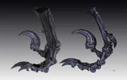 Cast of the holotype foot YPM 5205 from two angles